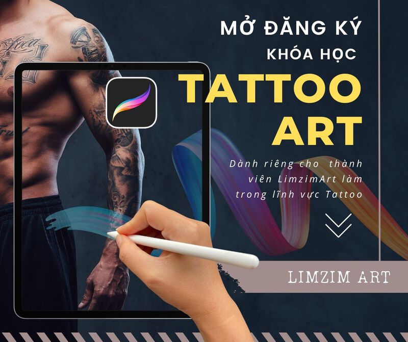 7 NGÀY VẼ IPAD - VẼ DIGITAL TATTOO ỨNG DỤNG 2