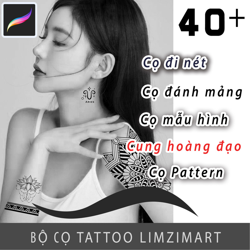 7 NGÀY VẼ IPAD - VẼ DIGITAL TATTOO ỨNG DỤNG