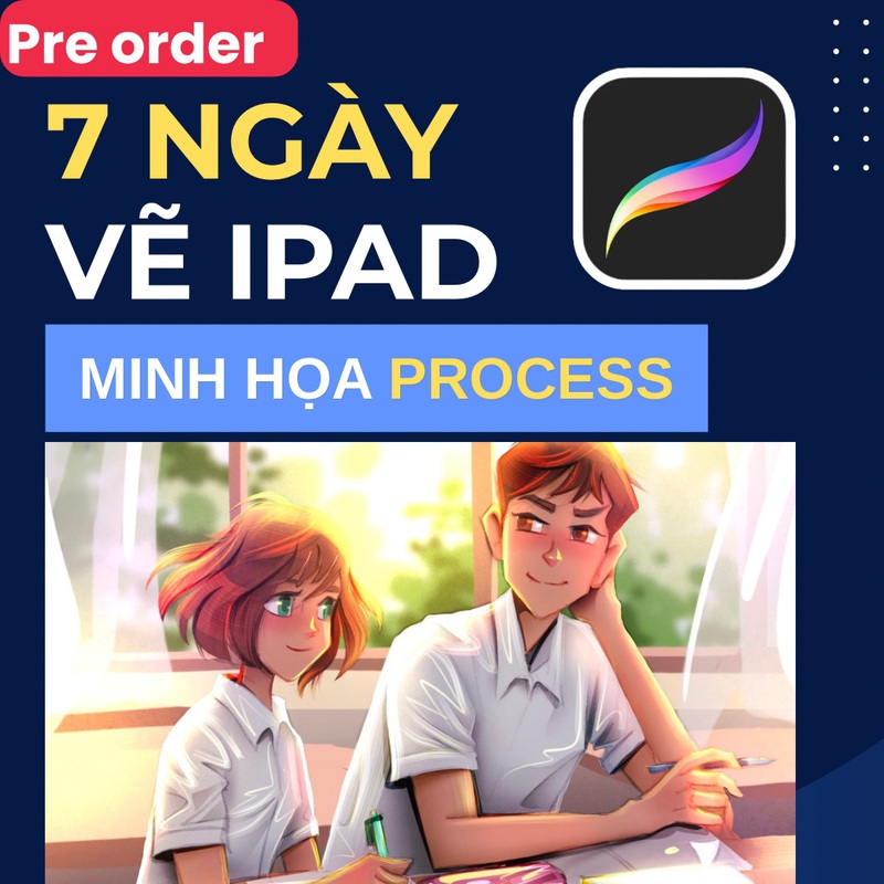 7 NGÀY VẼ IPAD - VẼ MINH HỌA  ĐƯƠNG ĐẠI 